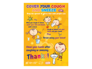 COVID COVER YOUR COUGH AND SNEEZE POSTER 3